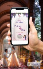 💍 Elegant Floral Lavender Arch Ring Ceremony Vidhi Digital Invitation | D. No. RCG-1042