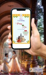 💍Traditional Marigold Classic Ring Ceremony Digital Invitation | D. No. RCG-1043