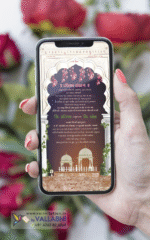 Eye Catching Traditional Mughal and Pichwai Combination Wedding Card | WIG-144 - Image 2