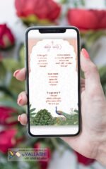 Colorful Traditional Mughal and Pichwai Combination Wedding Card | WIG-150 - Image 3