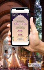 💍 Elegant Floral Arch Ring Ceremony Digital Invitation | D. No. RCG-1062 - Image 3