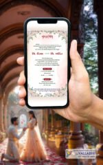 🌹Blush Rose Theme Ring Ceremony Digital Invitation | D. No. RCG-1073 - Image 2