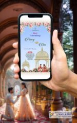 🌸 Royal Dome Floral Ring Ceremony Digital Invitation | D. No. RCG-1074