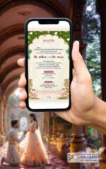🌿 Lotus Green Theme Ring Ceremony Digital Invitation | D. No. RCG-1089 - Image 2