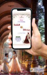 💍 Romantic Floral Blush Rose Ring Ceremony Digital Invitation | D. No. RCH-1073